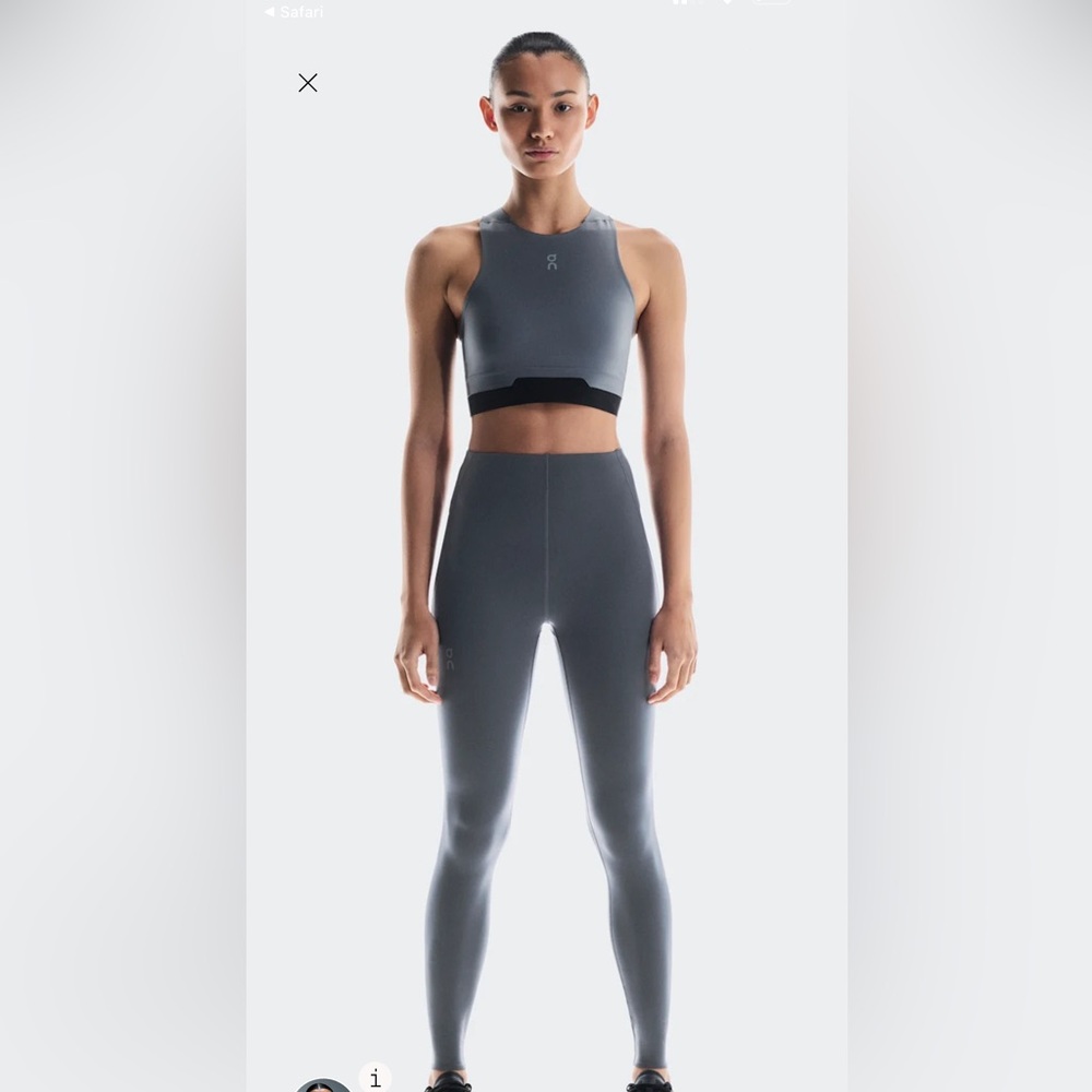 ON RUNNING TRAINING TIGHT SZ MEDIUM NWT! ROCK GRAY